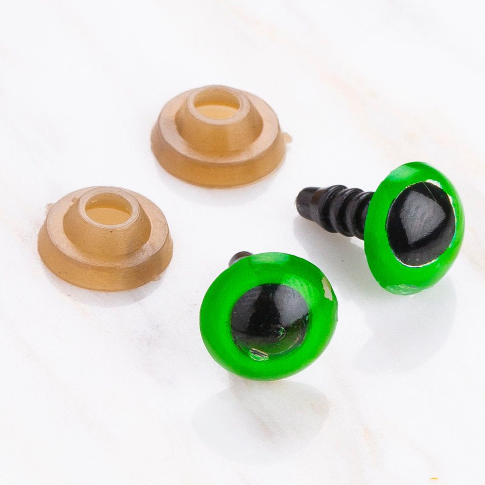 Loren 9 mm Yeşil 5 Çift Amigurumi Göz